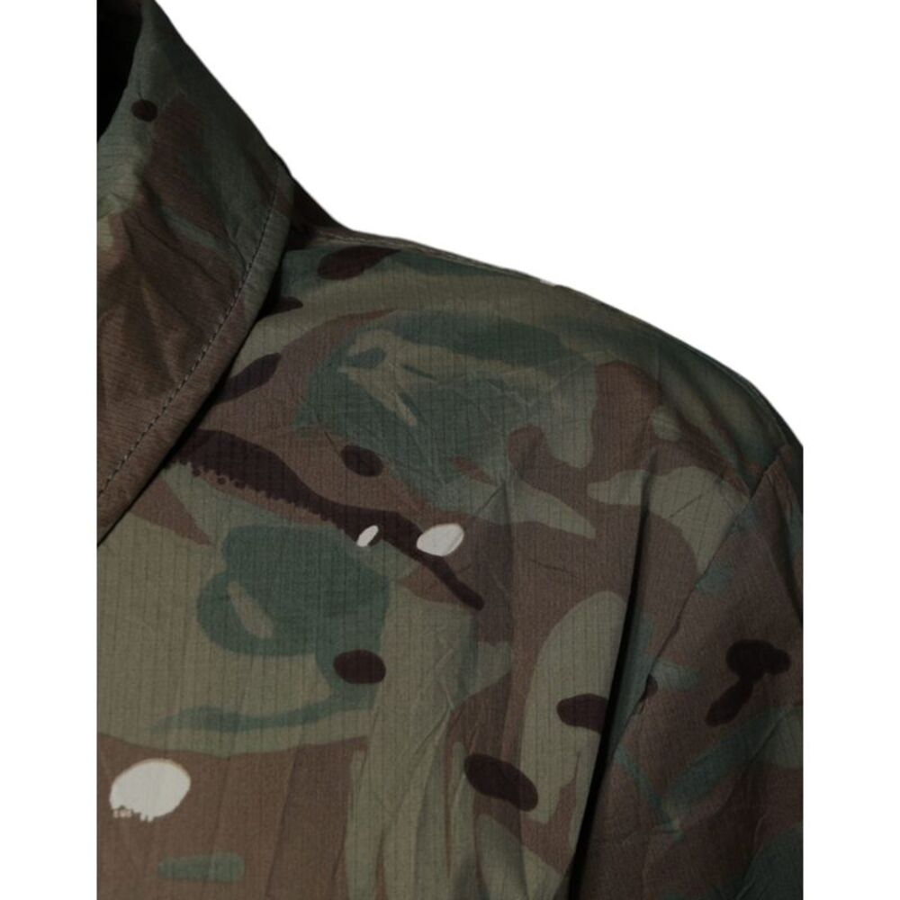 Dolce & Gabbana Multicolor Camouflage Collared Coat Men's Jacket - Picture 5 of 6